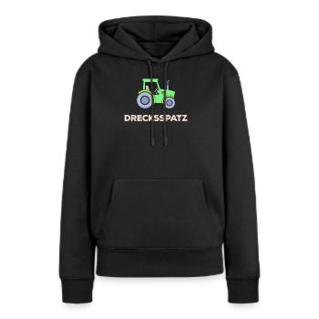 Nutzfahrzeug Spruch Traktor Landleben Landwirt - Frauen Premium Bio Hoodie - Schwarz - Vorne - Julia (174cm)