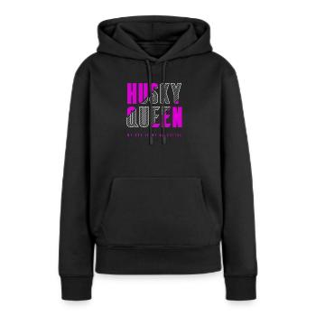 Husky Königin - Frauen Premium Bio Hoodie - Schwarz - Vorne - Julia (174cm)