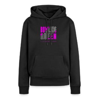 Bowling Königin - Frauen Premium Bio Hoodie - Schwarz - Vorne - Julia (174cm)