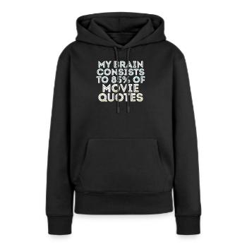 Dvd Soirée Soirée Soirée Déclaration Cinéma Nuit Films - Sweat à capuche Premium bio Femme - noir - Devant - Julia (174cm)