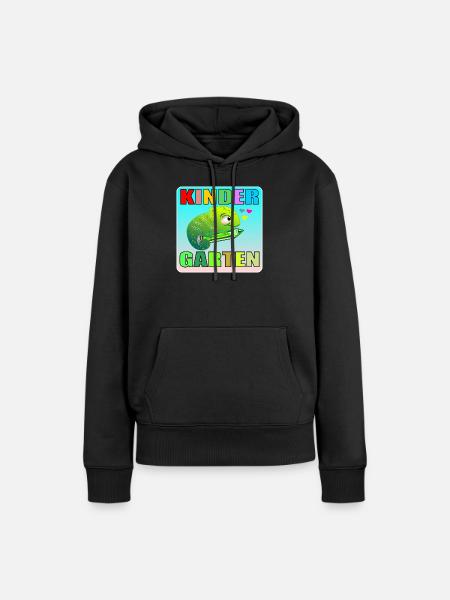 KINDERGARTEN KIND TIERE AMPHIBIE - Frauen Premium Bio Hoodie - Schwarz