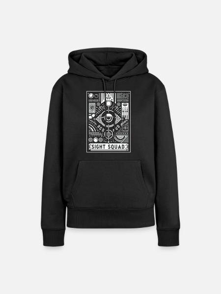 sight squad 7 - Frauen Premium Bio Hoodie - Schwarz