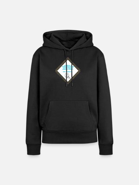 Ich kann nicht - Frauen Premium Bio Hoodie - Schwarz