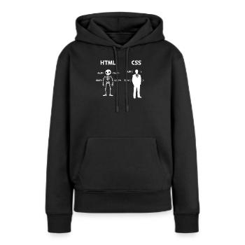Code Css C++ Php Java Developer Code Scripting - Women’s Premium Organic Hoodie - black - Front - Julia (174cm)