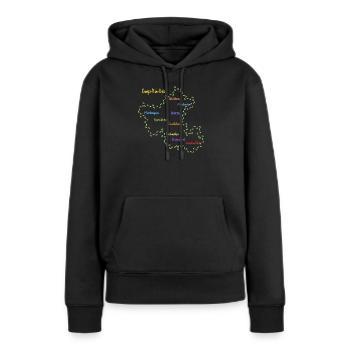 Ennepe Ruhr Kreis - Frauen Premium Bio Hoodie - Schwarz - Vorne - Julia (174cm)