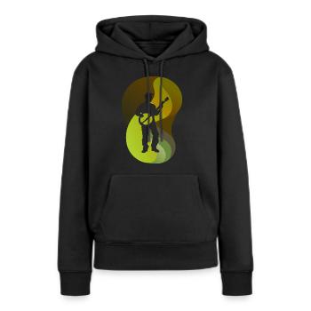 Banjo Instrument Folk - Frauen Premium Bio Hoodie - Schwarz - Vorne - Julia (174cm)