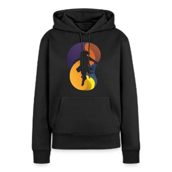Piraten Piraterie Piratenschiff - Frauen Premium Bio Hoodie - Schwarz - Vorne - Julia (174cm)