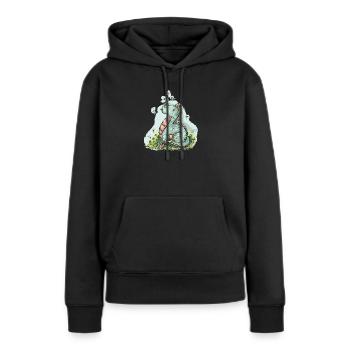 Little Dragon Manuel - Women’s Premium Organic Hoodie - black - Front - Julia (174cm)