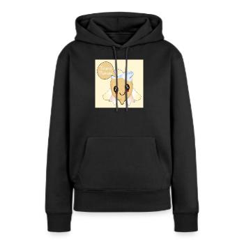 Zukünftige Kichererbsenbraut - Frauen Premium Bio Hoodie - Schwarz - Vorne - Julia (174cm)