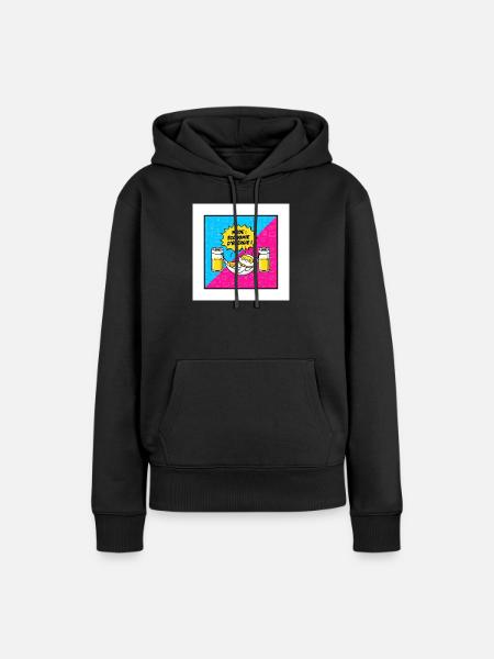 Energiesparmodus der Hängematte - Frauen Premium Bio Hoodie - Schwarz