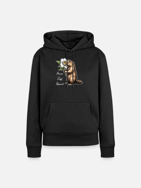 Marmot: Break, sniff, carry on - Women’s Premium Organic Hoodie - black