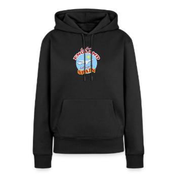 Spanien auf dem Weg: Auf Wiedersehen England - Frauen Premium Bio Hoodie - Schwarz - Vorne - Julia (174cm)