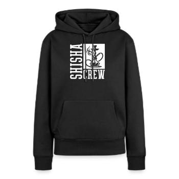 Équipe Shisha - Sweat à capuche Premium bio Femme - noir - Devant - Julia (174cm)