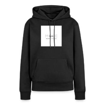 Bouge, vrai entraînement, vrai mouvement - Sweat à capuche Premium bio Femme - noir - Devant - Julia (174cm)