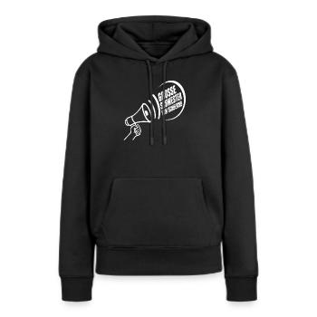 Grosse Schwester Vom Schulkind – Schulanfang - Frauen Premium Bio Hoodie - Schwarz - Vorne - Julia (174cm)