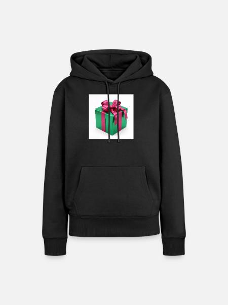 Grünes Geschenkpaket - Frauen Premium Bio Hoodie - Schwarz