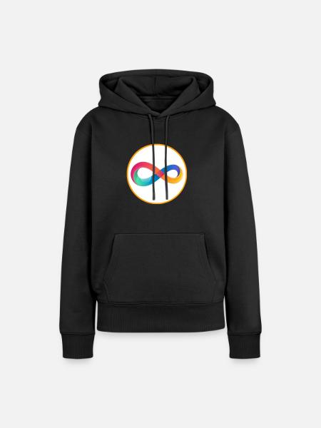 Unendlichkeit - Frauen Premium Bio Hoodie - Schwarz