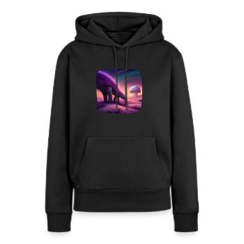Fantasie Kreatur mystisch - Frauen Premium Bio Hoodie - Schwarz - Vorne - Julia (174cm)