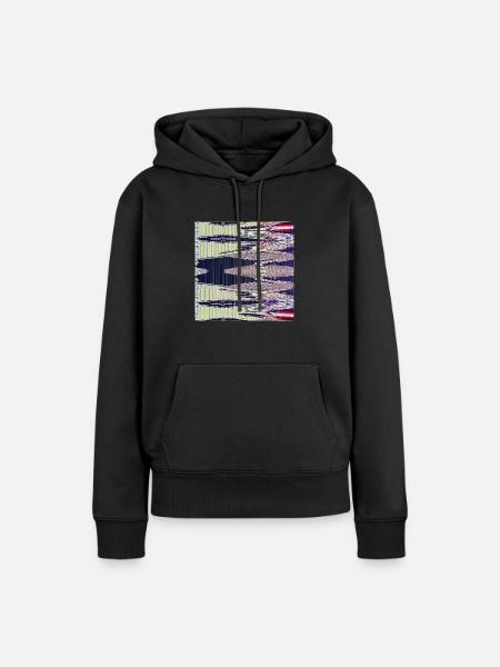 Abstrakt Artwork - Frauen Premium Bio Hoodie - Schwarz