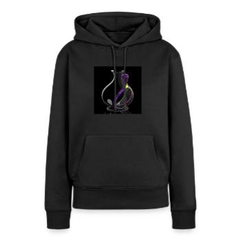 Kleinsche Flasche -02- - Frauen Premium Bio Hoodie - Schwarz - Vorne - Julia (174cm)