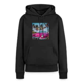 Caddy 2 - Sweat à capuche Premium bio Femme - noir - Devant - Julia (174cm)