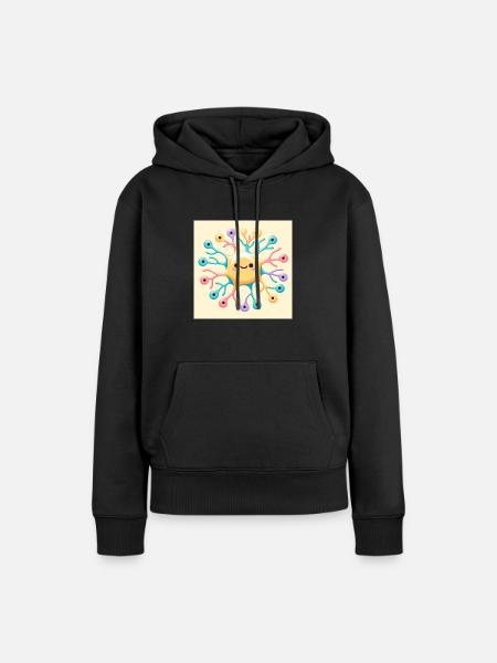 Neuro - Frauen Premium Bio Hoodie - Schwarz