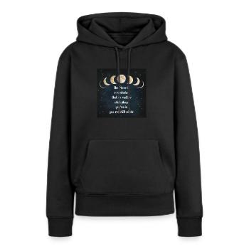 Still whole - Frauen Premium Bio Hoodie - Schwarz - Vorne - Julia (174cm)