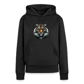 Majestic Roar - Women’s Premium Organic Hoodie - black - Front - Julia (174cm)