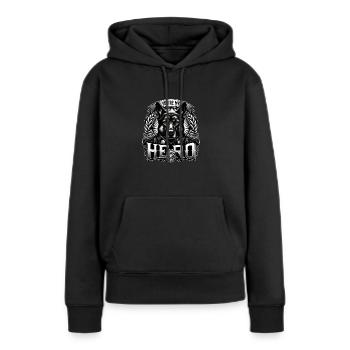 Dog Police Partners - Women’s Premium Organic Hoodie - black - Front - Julia (174cm)