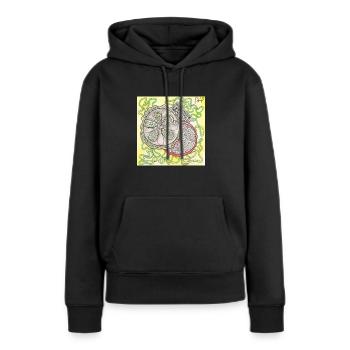 Confusion 24 - Women’s Premium Organic Hoodie - black - Front - Julia (174cm)