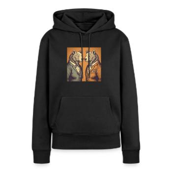 Business bears - Women’s Premium Organic Hoodie - black - Front - Julia (174cm)