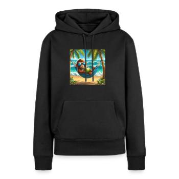 vacation monkey - Women’s Premium Organic Hoodie - black - Front - Julia (174cm)