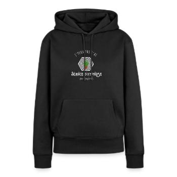 J’peux pas j’ai séance d’hypnose pour ma plante - Sweat à capuche Premium bio Femme - noir - Devant - Julia (174cm)