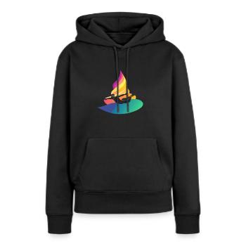 Schwimmer Brustschwimmen Bademeister - Frauen Premium Bio Hoodie - Schwarz - Vorne - Julia (174cm)