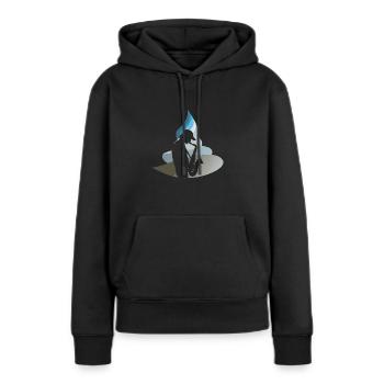 Saxophonist Jazz - Frauen Premium Bio Hoodie - Schwarz - Vorne - Julia (174cm)