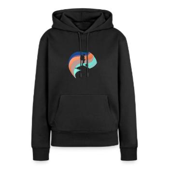 Hiking Hike - Women’s Premium Organic Hoodie - black - Front - Julia (174cm)