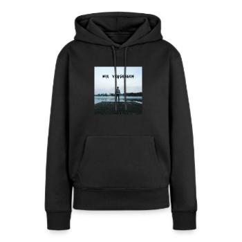 Serc AK & Miro GZ & Nie vergessen - Frauen Premium Bio Hoodie - Schwarz - Vorne - Julia (174cm)