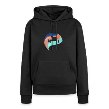Pianist Instrument - Frauen Premium Bio Hoodie - Schwarz - Vorne - Julia (174cm)