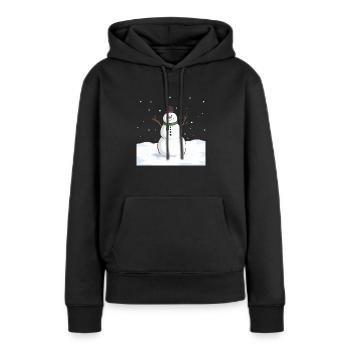 Snowman - Women’s Premium Organic Hoodie - black - Front - Julia (174cm)