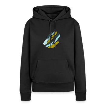 Friseur Frisur Frisör - Frauen Premium Bio Hoodie - Schwarz - Vorne - Julia (174cm)