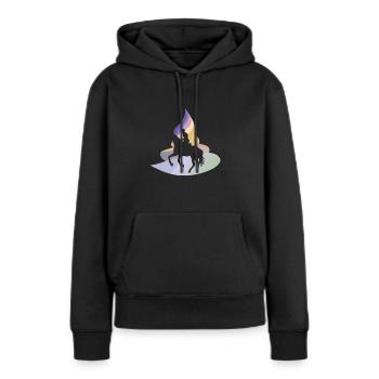 Horse Ross Hooves - Women’s Premium Organic Hoodie - black - Front - Julia (174cm)