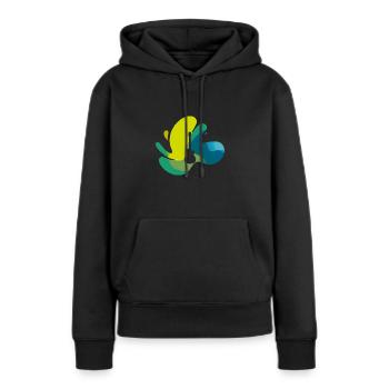 Elektrogitarre Basser - Frauen Premium Bio Hoodie - Schwarz - Vorne - Julia (174cm)