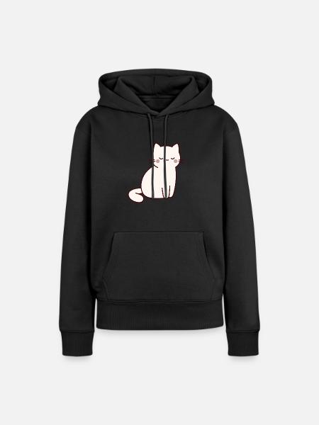 Katze Haustiere - Frauen Premium Bio Hoodie - Schwarz