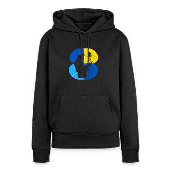Elektroinstallation Schaltkreis Stromausfall Copy - Frauen Premium Bio Hoodie - Schwarz - Vorne - Julia (174cm)