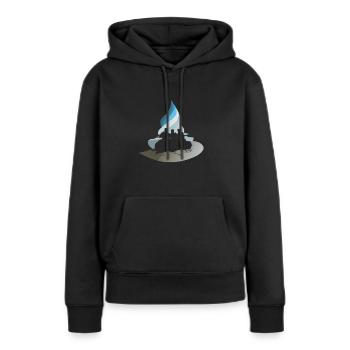 Rafting Rowers Whitewater - Women’s Premium Organic Hoodie - black - Front - Julia (174cm)