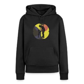 Betreuung Kinderbetreuung Kindermaedchen - Frauen Premium Bio Hoodie - Schwarz - Vorne - Julia (174cm)
