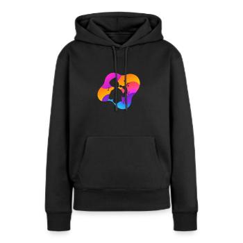 Stimme Chor Karaoke - Frauen Premium Bio Hoodie - Schwarz - Vorne - Julia (174cm)