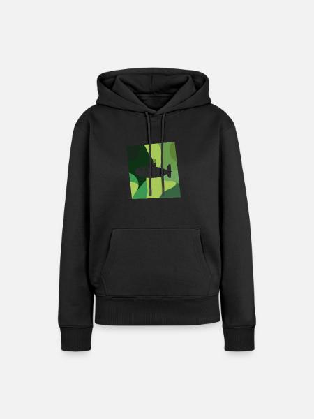 Uboot Militaer - Frauen Premium Bio Hoodie - Schwarz