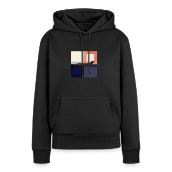 Flugzeug Flugzeugtuer Flughafen - Frauen Premium Bio Hoodie - Schwarz - Vorne - Julia (174cm)