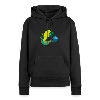 Rafting Canoë à rames - Sweat à capuche Premium bio Femme - noir - Devant - Julia (174cm)